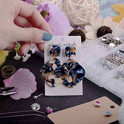 TYPHEERX 400Pcs Earring Backs Soft Rubber Butterfly Plug Earrings Stoppers 8 Style (Clear, Gold)