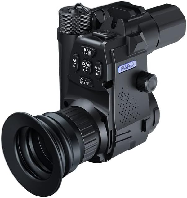 Night Vision Monocular, Night Vision Goggles with Rangefinder, Clip-on Scope for Night Watching or Obervation, Night Viewing Range up to 350m, HD Photos & Videos, NV007SPLRF
