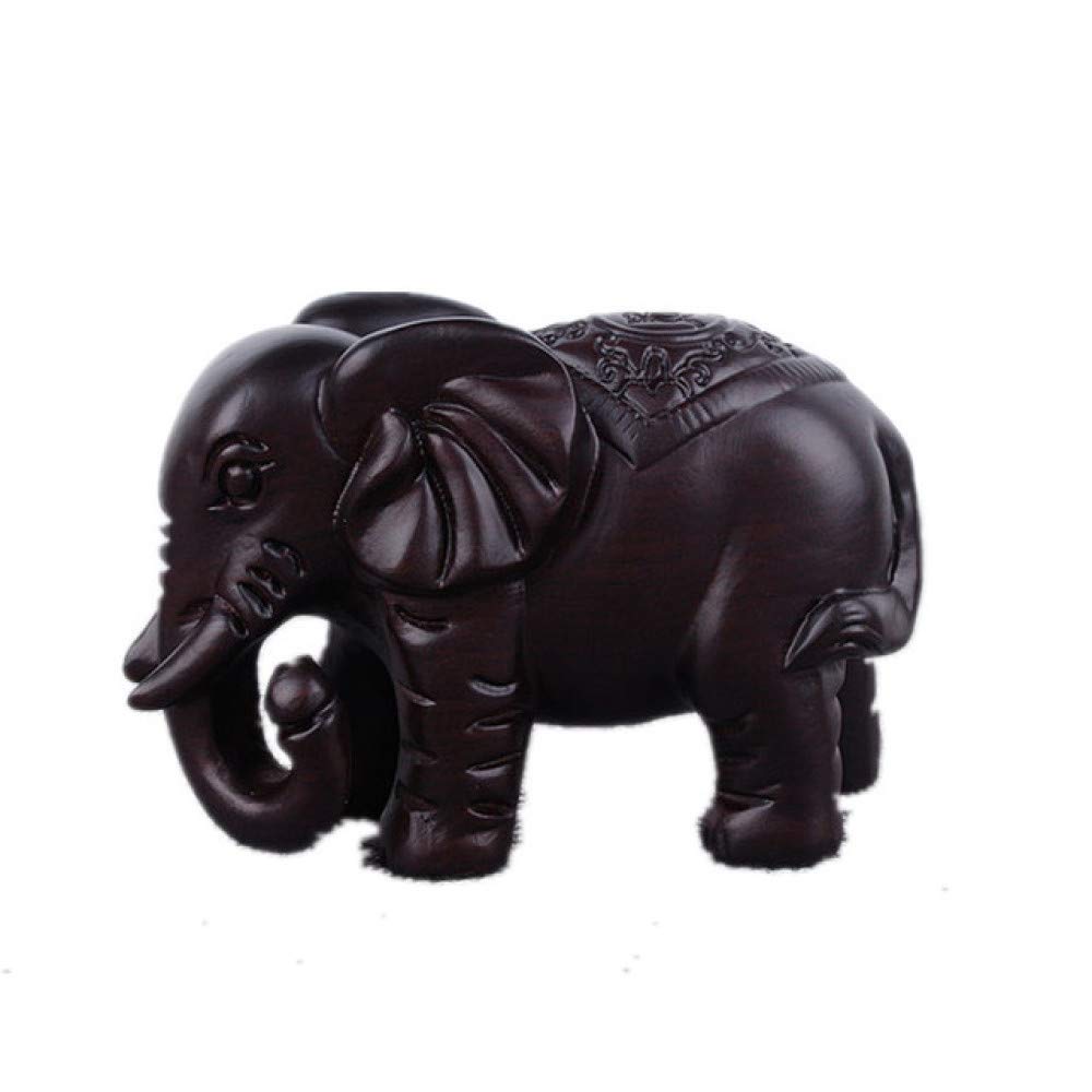 Amazon.co.jp: 黒檀の木彫り象の彫刻像手工芸品ホームオフィス装飾家具