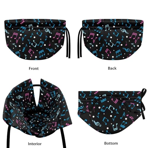 Image of Music Notes Show Window Teapot Cozies, Heat Preservation Teapot Dust Cover with Drawstring Creative Kitchen Tea Pot Cover, Home Kitchen Table Hotel