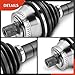 A-Premium CV Axle Shaft Assembly Compatible with Audi Models - A4 2004-2007, RS4 2007-2008, S4 2004-2008, 1.8L 2.0L 4.2L, Manual Transmission - Front Left Driver Side