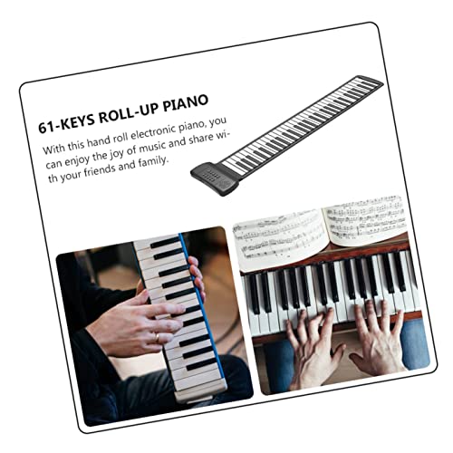 jojofuny Roll-Up avec Électronique Silicone Blanc Up pour -Touches Piano -Up Clavier Électrique Jouets Musicaux Main… - Les Beatles, Paul McCartney, John Lennon, RIngo Starr, George Harrison jojofuny Roll-Up avec Électronique Silicone Blanc Up pour -Touches Piano -Up Clavier Électrique Jouets Musicaux Main… – Image 4