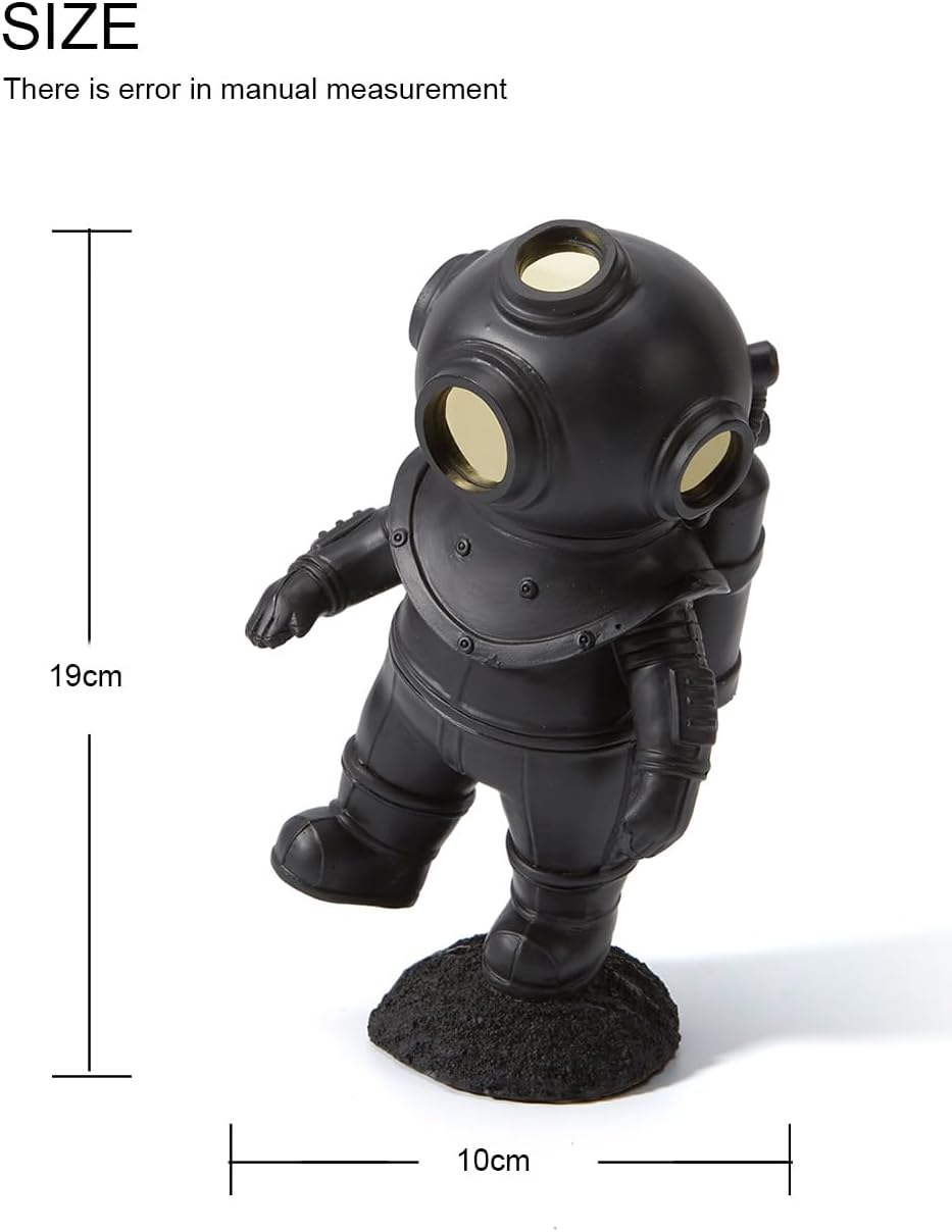 HAUCOZE Diver Figurine Statue Modern Sculpture Nautical Decor Table Centerpiece Home Office Gift 7.5 Inch