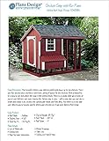 DIY Chicken Coop/Hen House 4 ft x 8 ft Saltbox Roof Style Project Plans, Design 70408RS