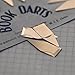 Book Darts 125 Count Tin Bronze Bookmarks - Line Book Markers