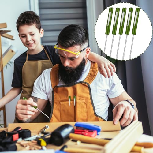 Image of Minatee 30 Pcs Pocket Screwdriver Mini Tops and Pocket Clips Magnetic Slotted Screwdriver with Magnet Small Slotted Screw Driver for Mechanical Electrician Technician Repair Tool(Dark Green)