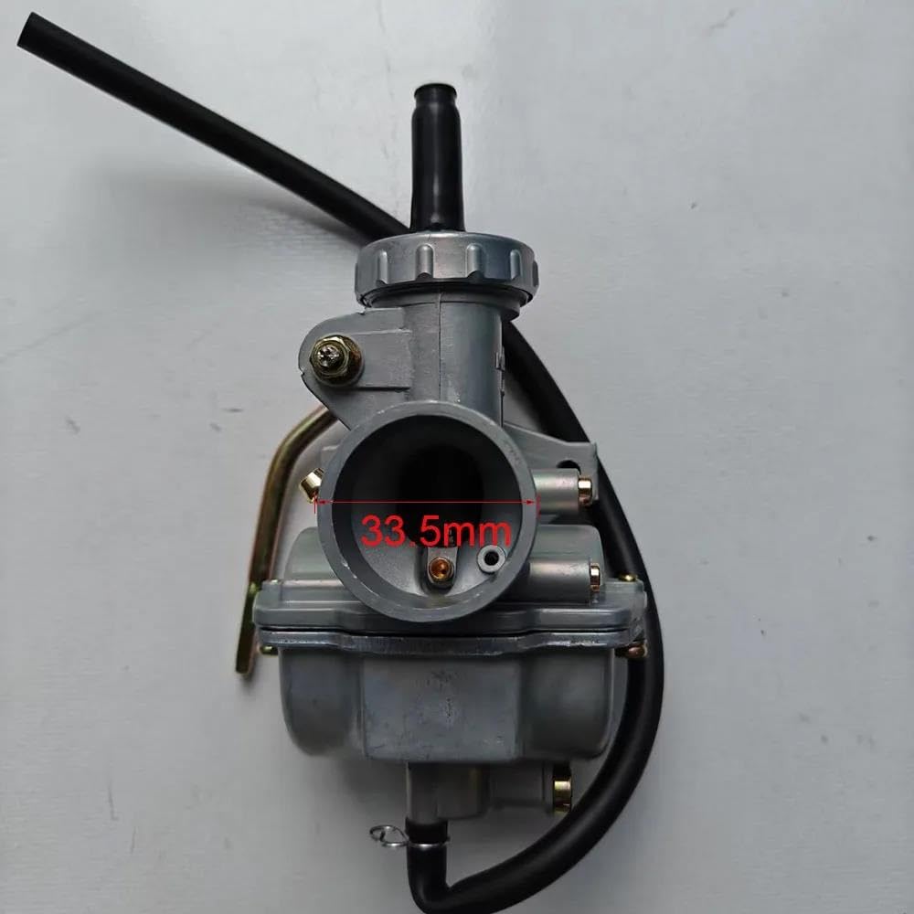 Carburateur ATV Dirt Bike Carb, Yctze ATV Carburateur 19mm Métal pour 50cc à 125cc 4 Stroke Dirt