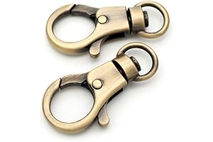 CRAFTMEMORE Swivel Snap Hook 3/8" O Ring Opening Keychain Clip