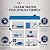 Aquaboon 20"x4.5” 3-Stage Whole House Water Filter System for Well Water Freestanding Stainless-Steel Bracket Pressure Gauges - Water Filtration System: KDF, Activated Carbon Block, Sediment Filter
