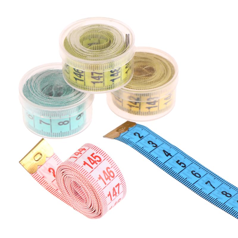 1pc Nähen Maßband Weiche Zufällige Farbe 150cm/60 Körper Mess Lineal Nähen Schneider Maßband Zentimeter Meter