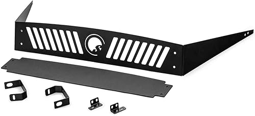 Miniatura 2 de SuperATV Cuchara de capó para Kawasaki Mule Pro 2016+ (ver ajuste) | Hecho de chapado de acero resistente | Aumenta el flujo de aire a tu cabina |