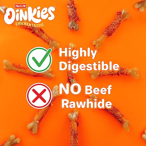 Hartz 032700159078 Oinkies Chew Bones With Real Chicken Breast, Rawhide Free Dog Treats thumb #5