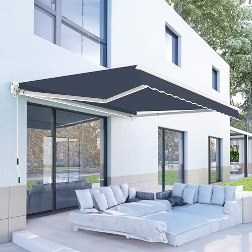 PATISOL 10×8 Manual Retractable Awning