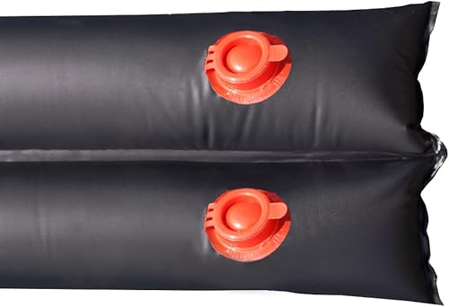 Buffalo Blizzard Bolsas de agua negras de doble cámara de 8 pies de largo Paquete de 18 Material de vinilo resistente de calibre 22 Asegura la