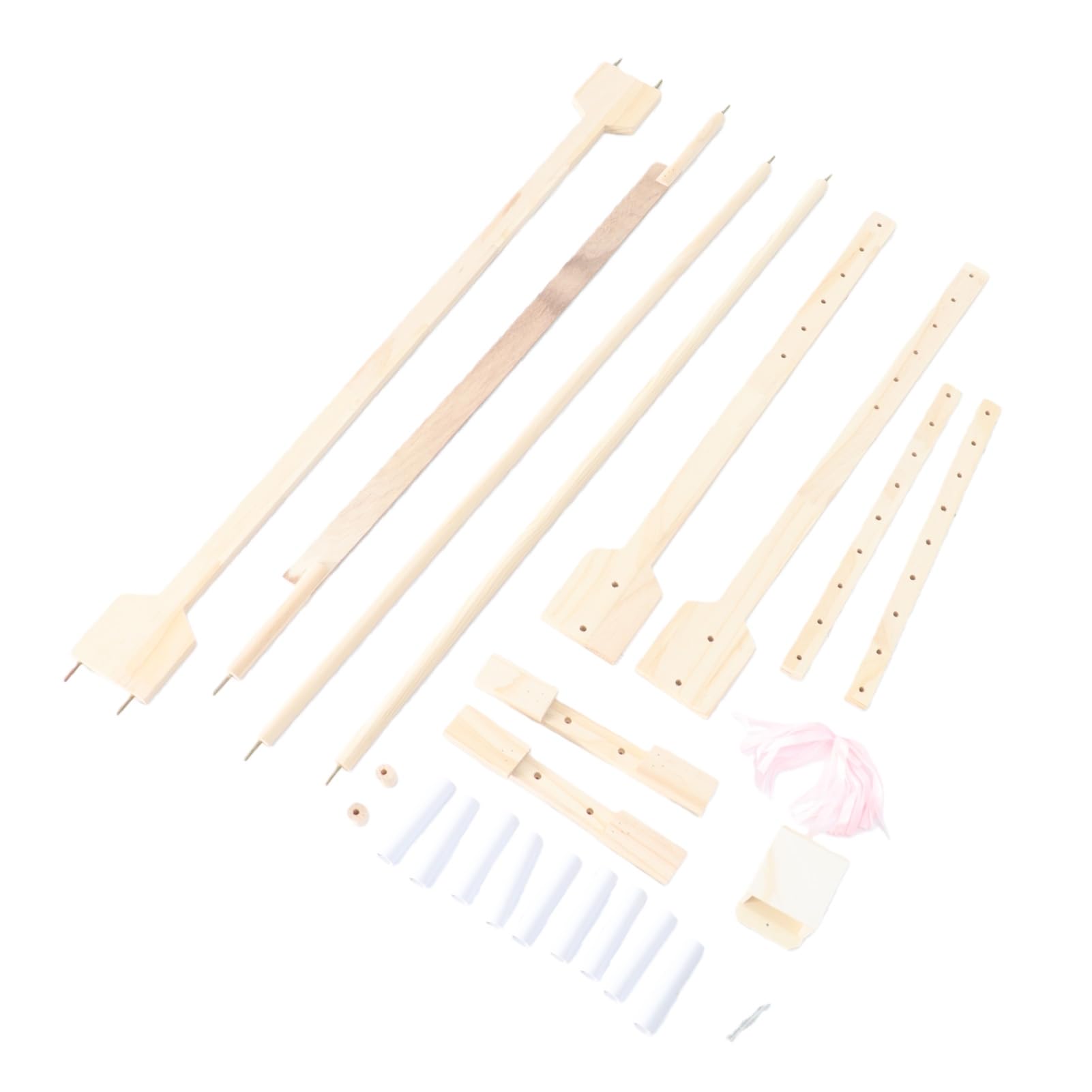 Cadre de Broderie sur Pied 100cm Réglable en Hauteur, Support de Sol pour Tapisserie et Point de Croix en Bois avec Rotation à 360°