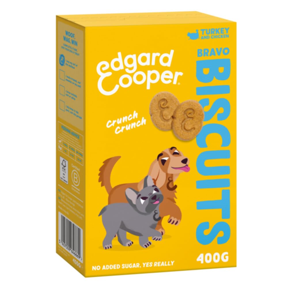 Edgard & Cooper Adult Biscuit Turkey & Chicken 400g