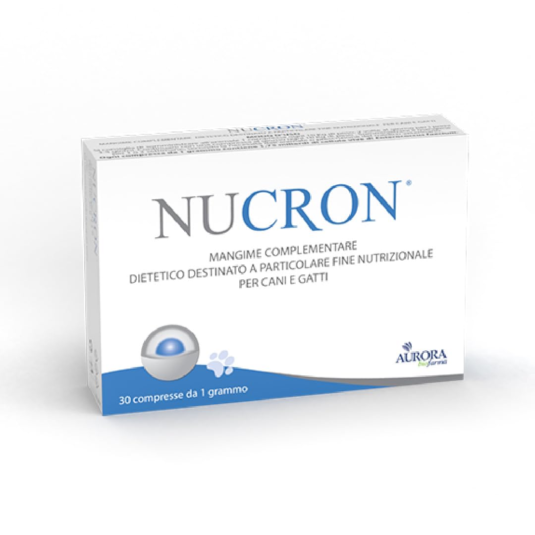 Aurora Biofarma Nucron 30 Compresse - Mangime complementare dietetico destinato a particolare fine nutrizionale per cani e gatti