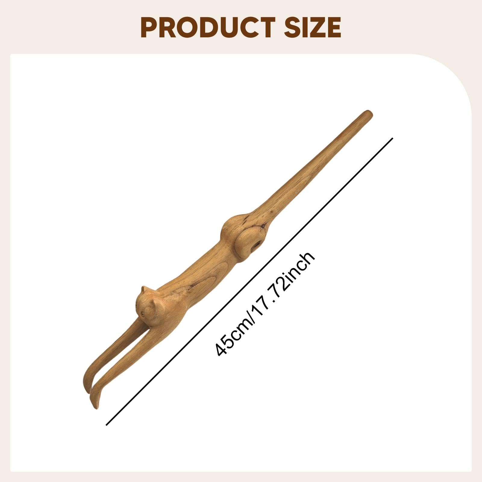 Rascador de Espalda con Mango Largo para Adultos, Ergonómico, 45 Cm (17,72 Pulgadas), Ideal para Hacer Cosquillas Y Rascarse de Estar O en
