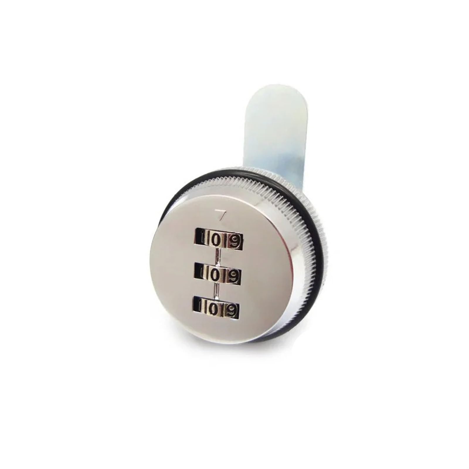 Cerradura de combinación de 3 dígitos para buzón, cerradura giratoria de 7/8 pulgadas para gabinete, cajón, buzón, puerta de armario, cerradura de seguridad para el hogar, 1 unidad (plata H 20 mm)