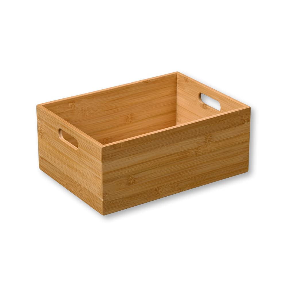 Kesper Bamboo Storage Box Stackable W 33 x D 24 x H 13.5 cm 57402