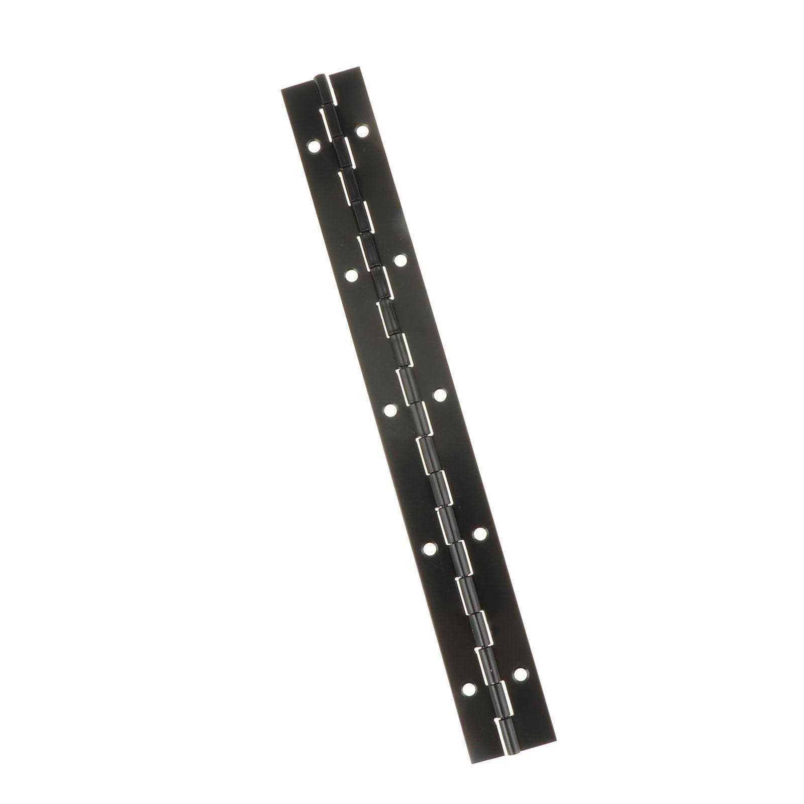 Qixcxaz Black Versatile Stainless Steel Piano Hinges Heavy Duty Continuous Hinge With Holes Convenient For Cabinet Door Furniture Projects Heavy Duty Piano Hinge, 250X30x1mm