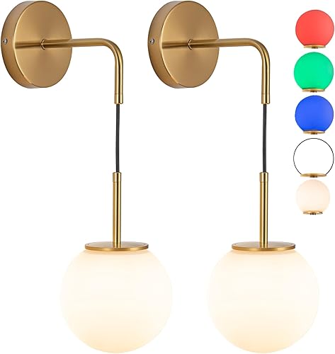 Lámpara de pared de cuello de cisne con pilas, aplique de iluminación de ángulo ajustable, con bombilla LED regulable a distancia para decoración