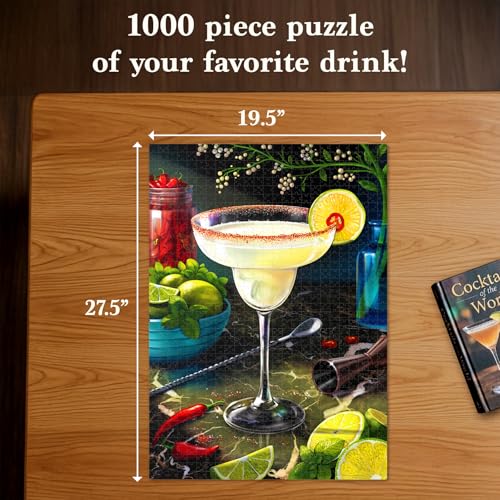 Image of Jigsaw Puzzle 1000 Pieces - The Margarita, Cocktail Puzzle for Adults