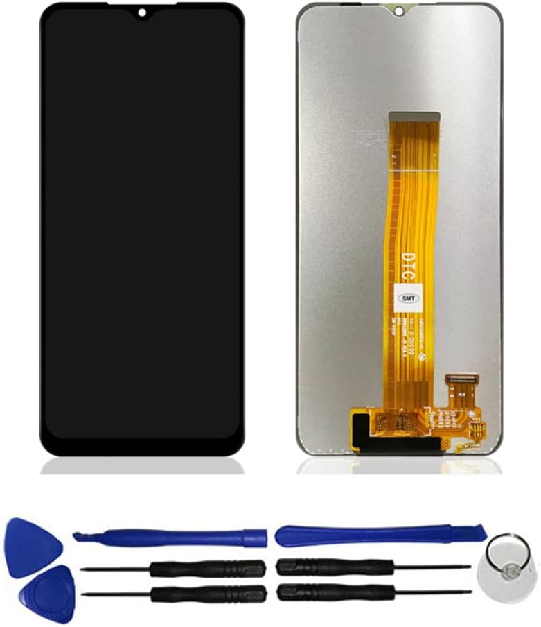 Samsung Galaxy A12s A12 Nacho SM-A127F/DSN LCD Screen Repair Replacement Touch Panel LCD Panel Glass Screen Repair Parts Digitizer Repair Tool Kit Black
