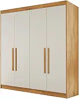 Guarda Roupas Casal 4 Portas 3 Gavetas 100% MDF Tunis