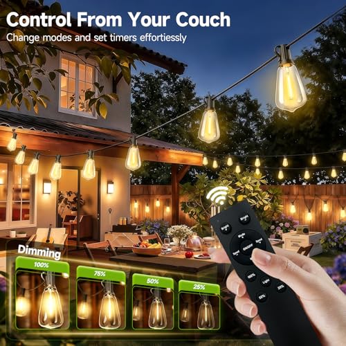 oneup Outdoor String Lights 200FT LED Patio Lights - image 5