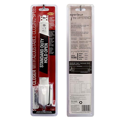Larson Certified Storm Door Hold-Open Closer Kit (White) #TOP2