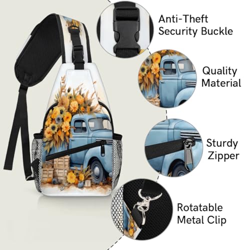 Bolso tipo sling unisex para viaje y senderismo miniatura 3
