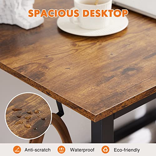 image for Sweetcrispy Computer Office Desk 48 Inch Kids Student Study Writing Wo