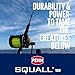 PENN 1292938 Squall Lever Drag 2-Speed Trolling Fishing Reel, 890/50, black, IGFA50, SQL50VSW