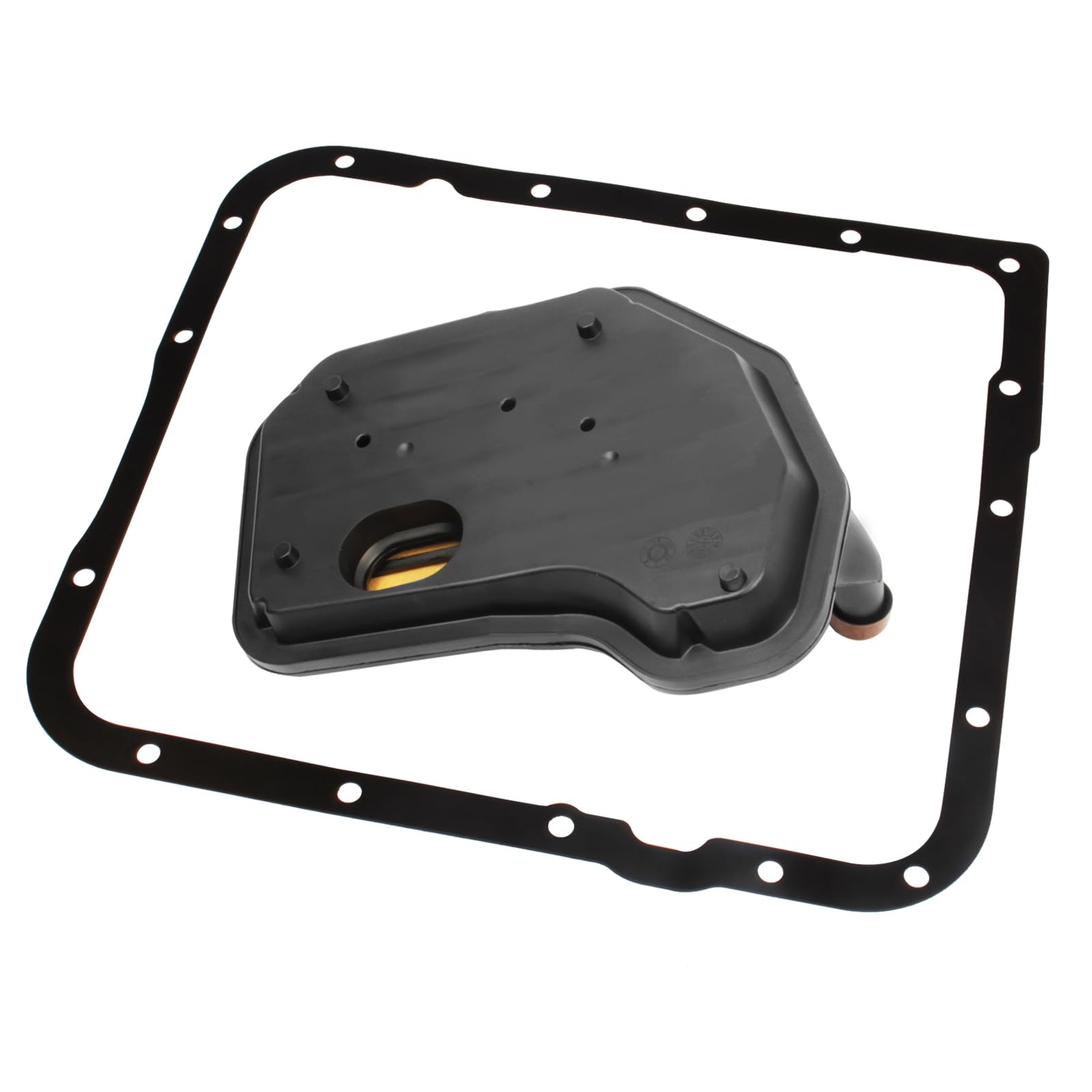 4L60E Transmission Filter with Gasket Kits Compatible with Chevy T-ahoe B-lazer S-ilverado 1500 2500 G-MC S-avana S-ierra Y-ukon C-adillac B-uick O-ldsmobile P-ontiac, Replaces OE# 24208576, 24208813
