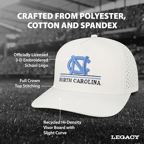 Gorra deportiva oficial NCAA ajustable unisex blanca miniatura 3