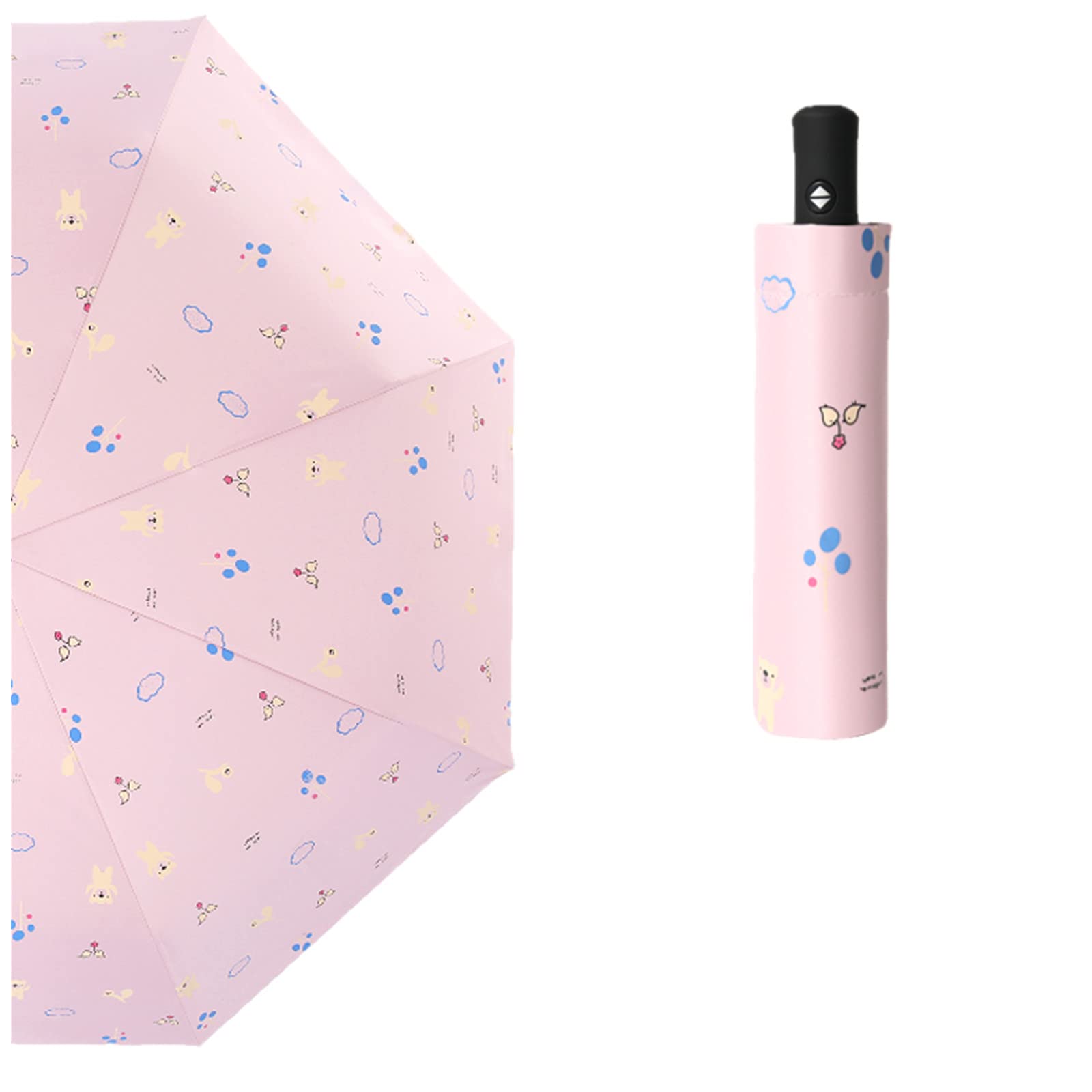 Parapluie Sun-Parapluie pour Femme Sunscreen Protection UV Protection UV Compact Portable Portable Parapluie Soleil Et Pluie Dual-Usage-Q