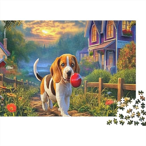 Rompecabezas de beagle de 1000 piezas para revivir la alegría del hogar