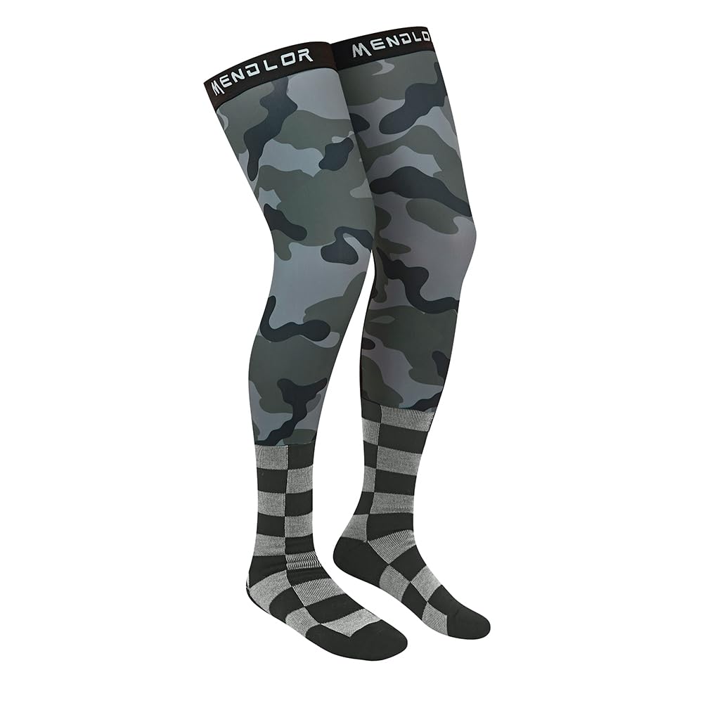 MENDLOR Motorcycle Riding Socks Motocross Dirt Bike Men Women Adult Mx Knee Brace Socks