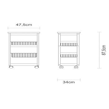 新品未使用　トラモンティーナ　キッチンカート Amazon.co.jp: トラモンティーナ 木製 キッチンワゴン