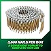 Metabo HPT Coil Siding Nails 3,600 Count, 1-3/4