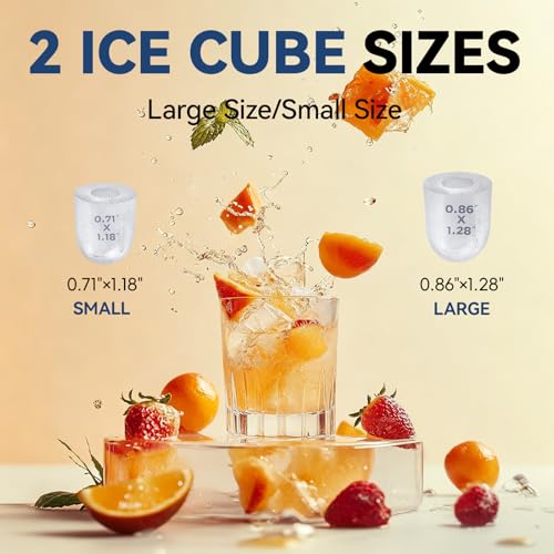 Fabricadora de hielo portátil con autolimpieza 26 lbs/día miniatura 5