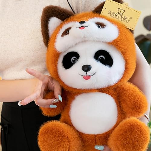 Panda en peluche douce, doudou raton laveur et jouet éveil pour chambre - 3