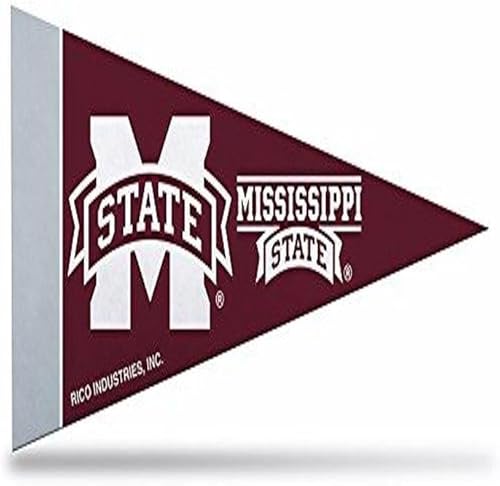 Miniatura 8 de Rico Industries NCAA - Juego de mini banderines de fieltro de 4 x 9 pulgadas (incluye 8 piezas)