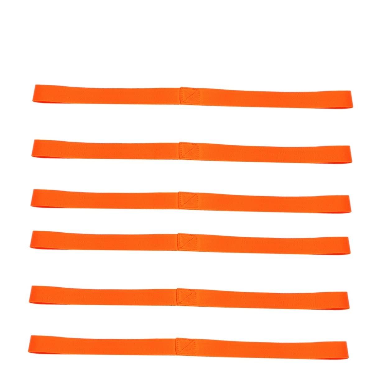 Holibanna 6pcs Heavy Duty Loop Tie Down Straps for Securing ATV Utv Motorcycles Scooters Dirt Bikes Lawn Equipment Durable Orange Load Straps