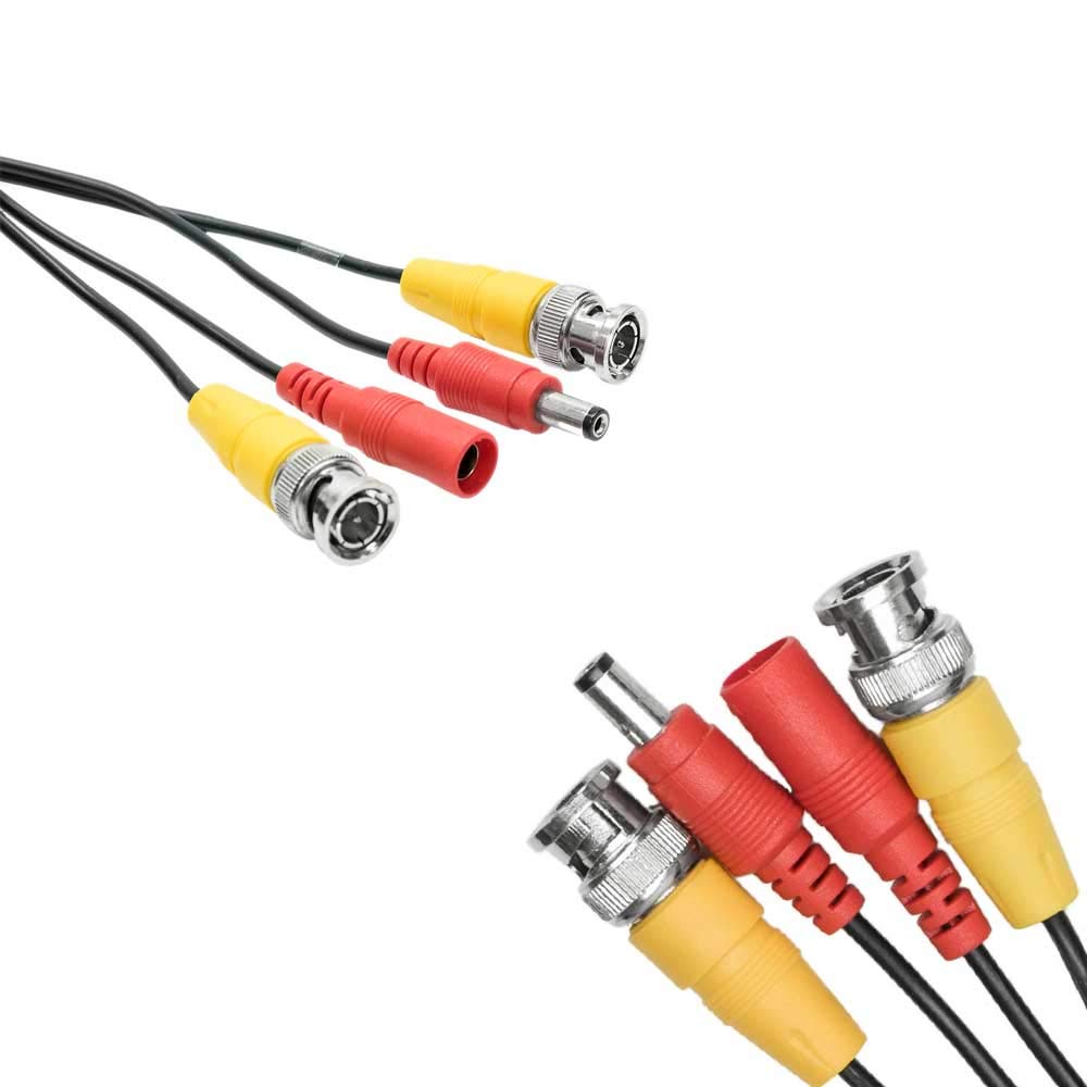 Cable de Video e alimentación PNI CCTV 50M para cámaras analógicas AHD de vigilancia, 50 m