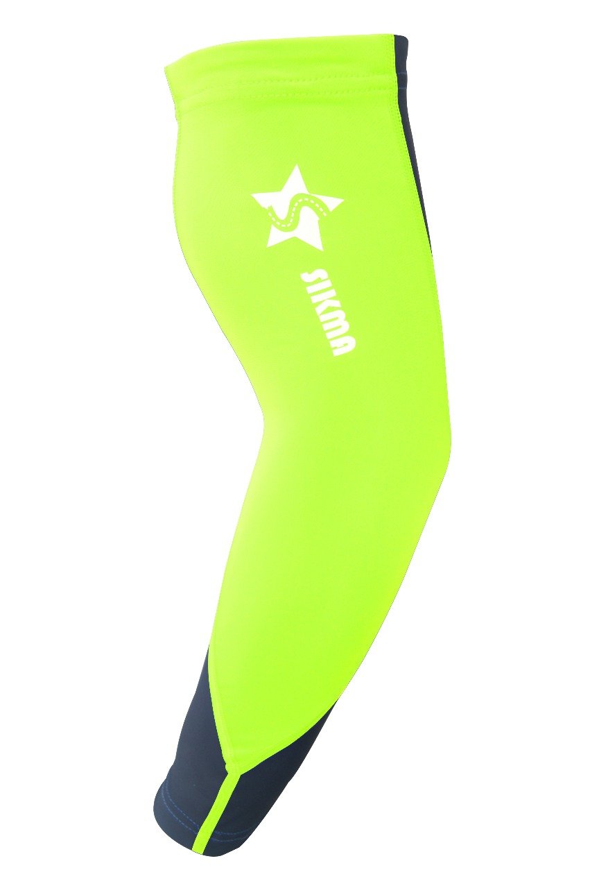 Sikma Green Cycling Arm Warmers Sleeves Uv Sun Protection Lycra Arm Cuff Sleeves (, L/Xl)