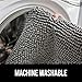 Gorilla Grip Bath Rug, 44x26, Thick Soft Absorbent Chenille Rubber Backing Bathroom Rugs, Microfiber Dries Quickly, Shaggy Machine Washable Mats, Plush Durable Rug, Bathtub Shower Floor, Ivory Cream