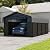 Real Relax 12'x20' Heavy Duty Metal Carport, Outdoor Garage Car Shelter Shade with Galvanized Metal Roof & Removable Sidewalls, Heavier Metal Frame for Car and Boats, Truck Grey
