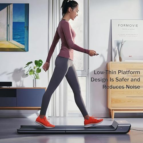 Image of Walking Pad Treadmill Machine for Home Small, Portable Folding Under Desk Treadmill with Remote Control, LED Display, Compact Walking Jogging Running Machine